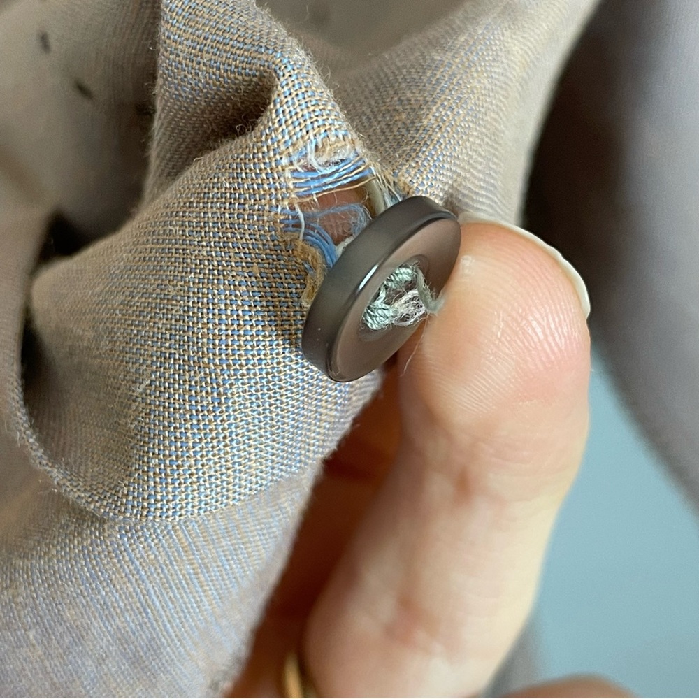 Vintage Shirt Men Embroidery 2X Tall Long Sleeve Mauve Button-Up Pointed Collar - Picture 9 of 11